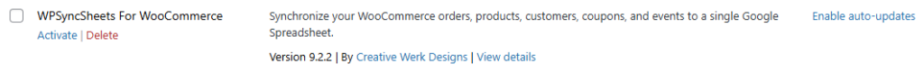 Delete Plugin Woocommerce