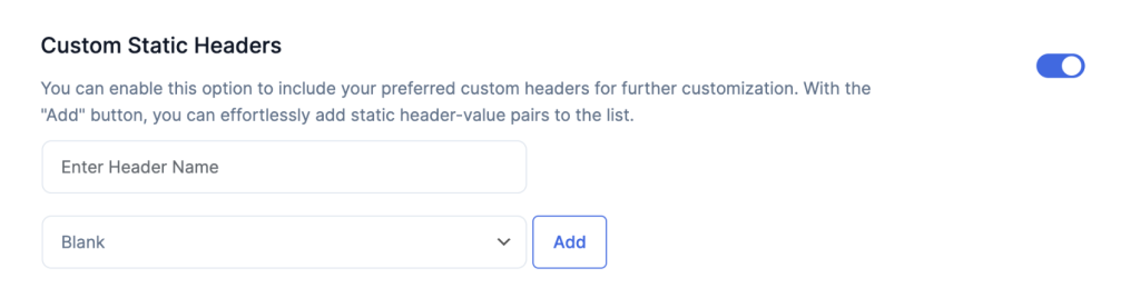 Custom Static Headers Woocommerce