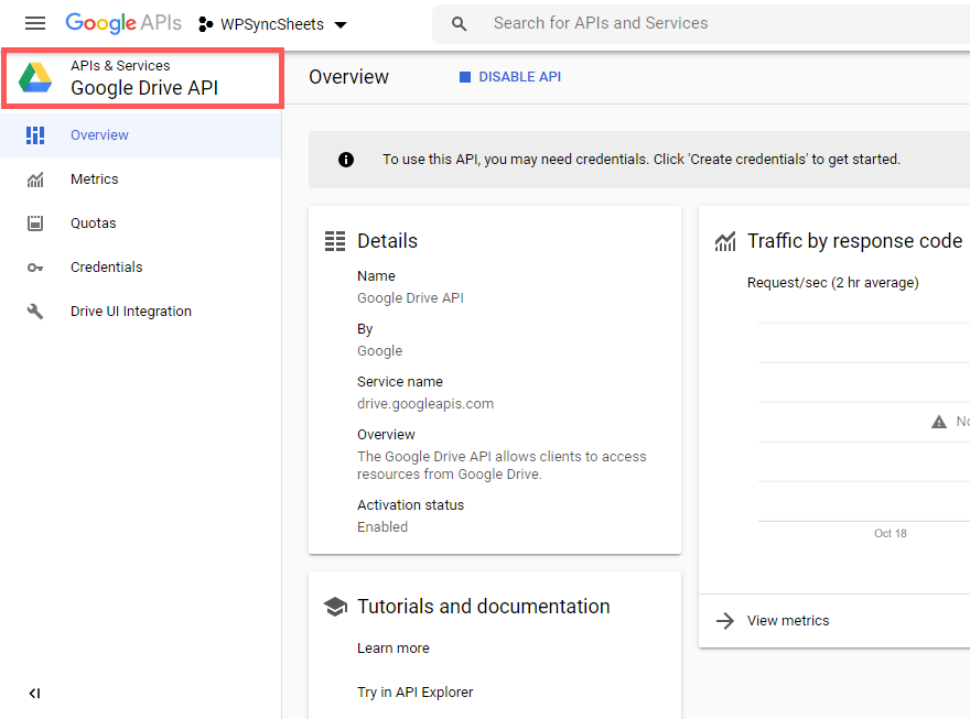 Click on Google Drive