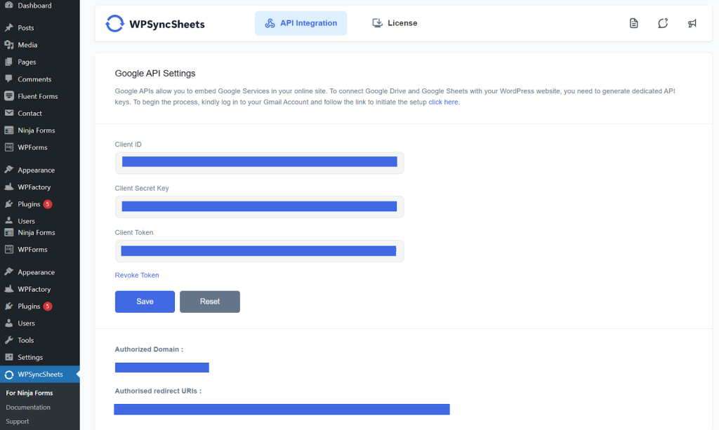 Google-API-Settings