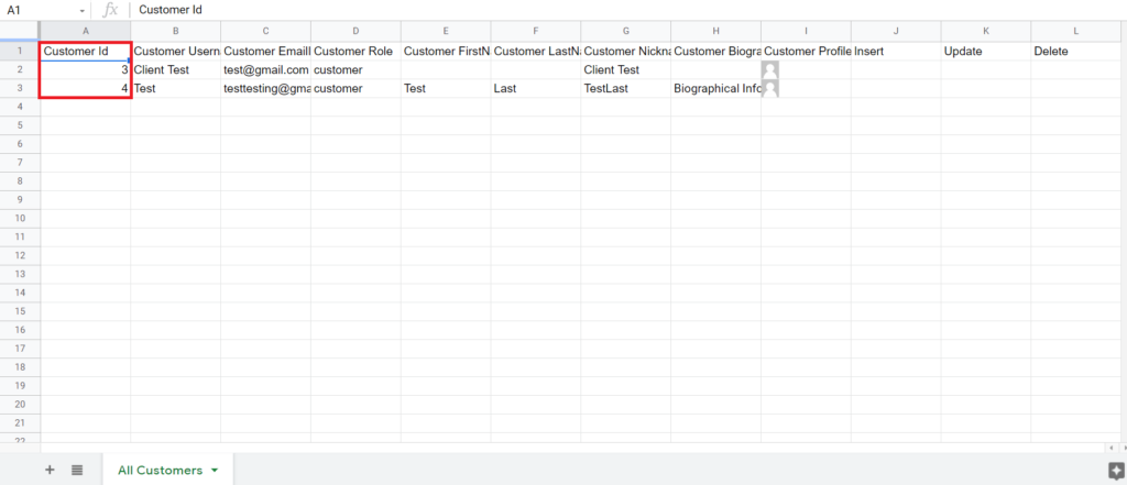 Delete Updated Spreadsheet