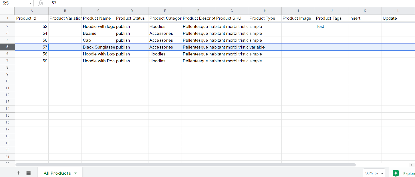 How to Create Variation Sheet