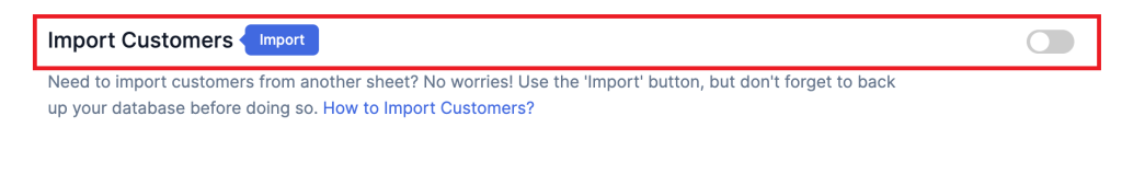 Import Customers