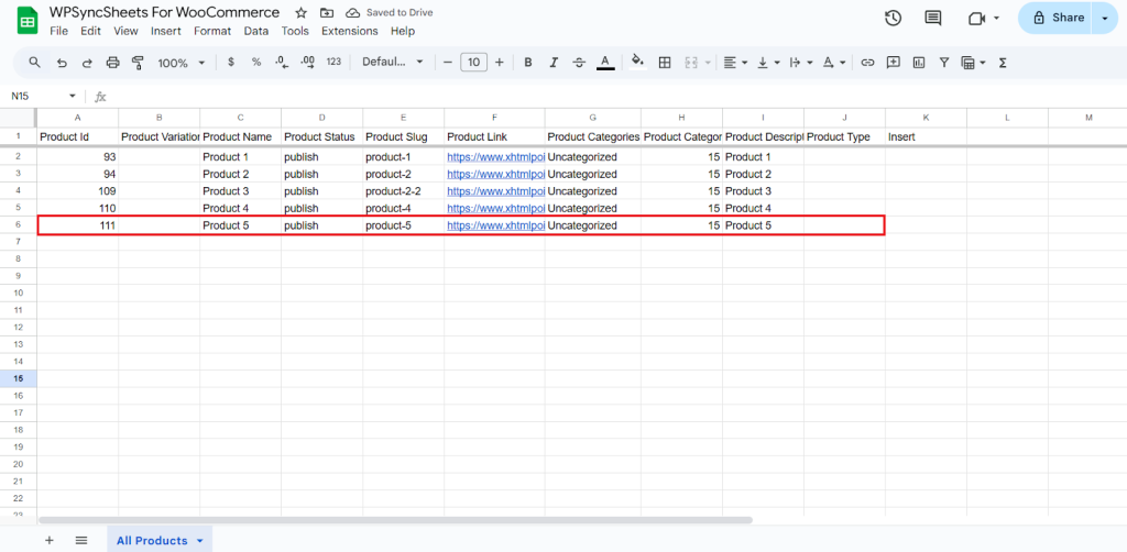 Final Spreadsheet