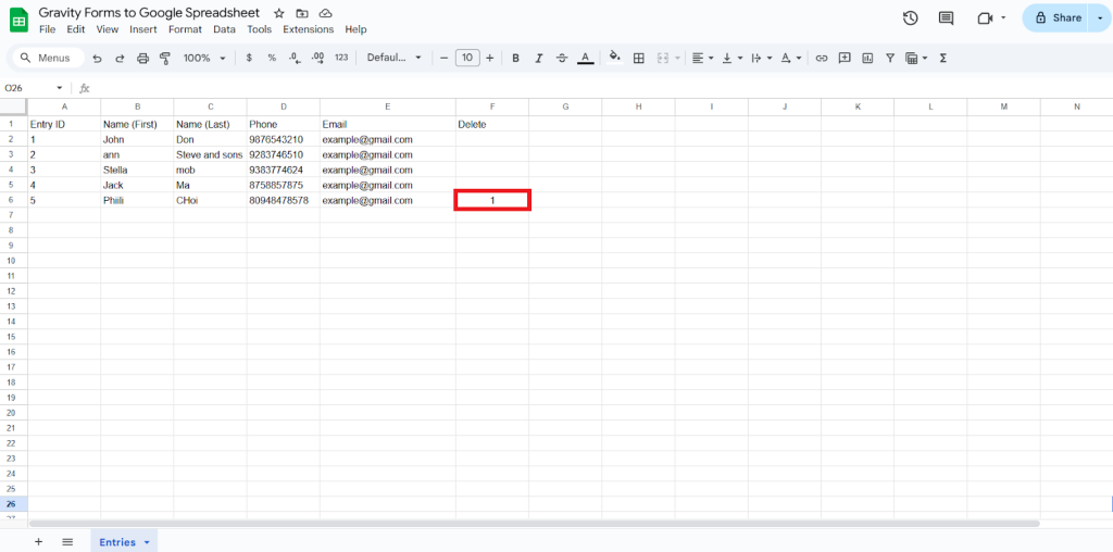 Delete Insert Column