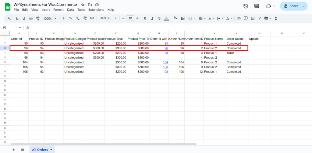 Final Spreadsheet
