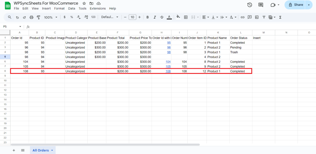 Final Spredsheet
