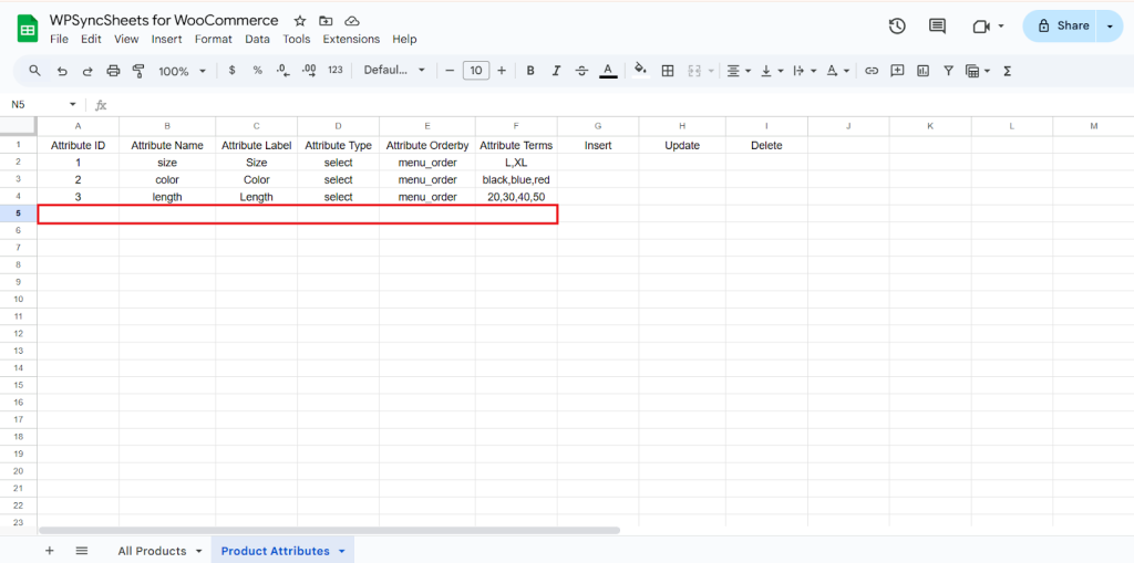 Final Spreadsheet