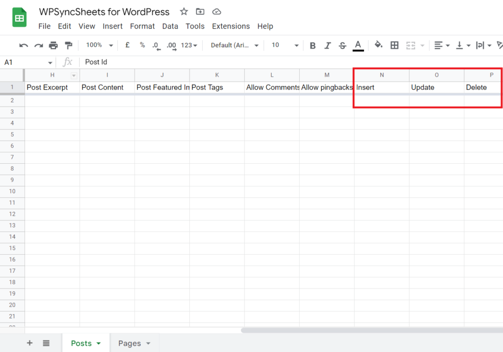 After Saving google Spreadsheets