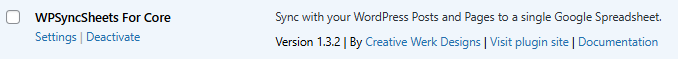 Click on Deactivate Button Core