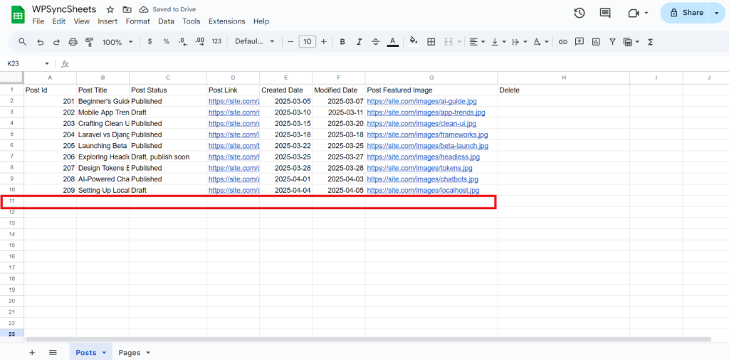 Final Spreadsheet