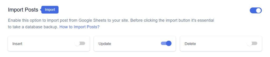 Enable Update Post