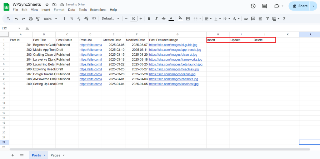 inal Spreadsheets