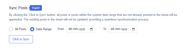 Sync Posts