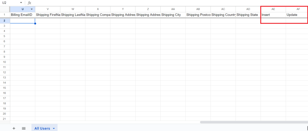After Saving Users Sheets