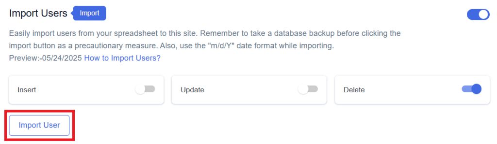 Import Users