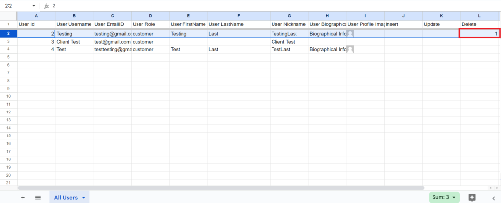 Delete Updated Google Spreadsheets