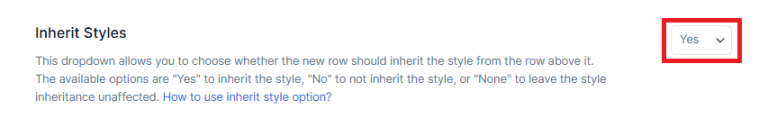 Inherit Styles