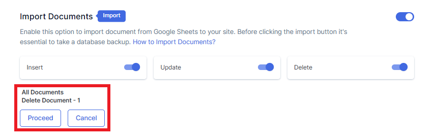 All Documents Delete Documents