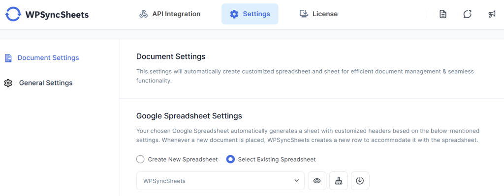 Document Settings