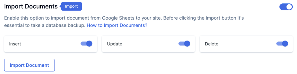 Import Documents