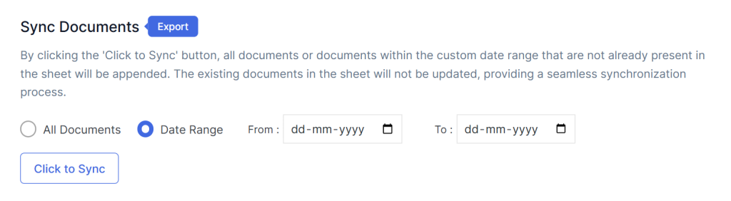 Click to Sync DLP