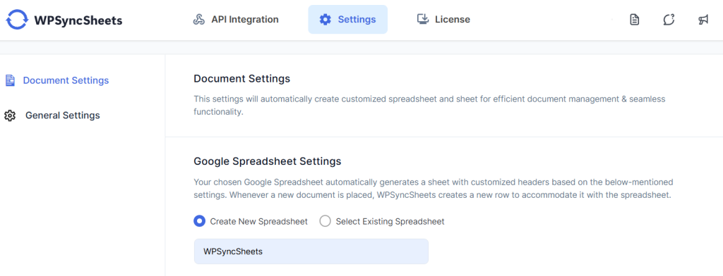 Document Settings