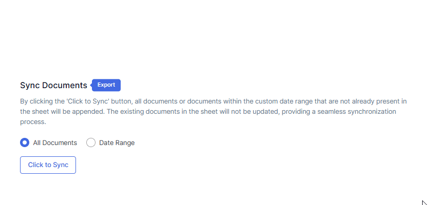 Click to Sync DLP