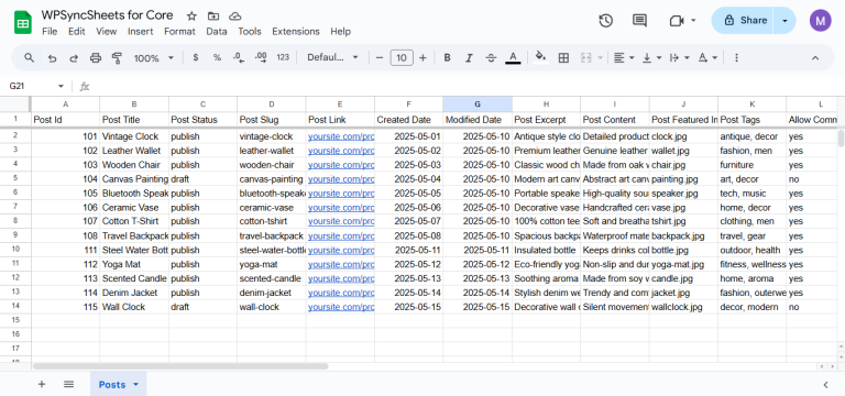 Final Spreadsheet