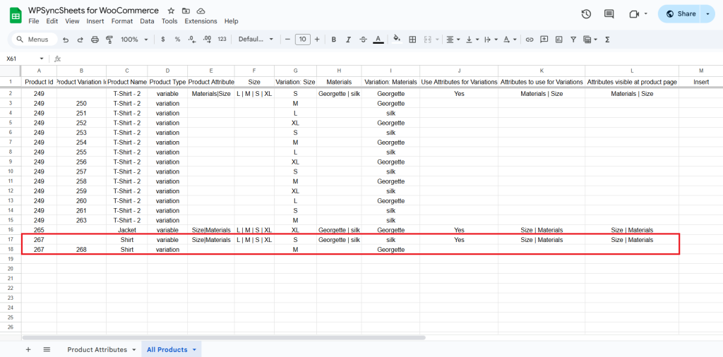 Final Spreadsheet
