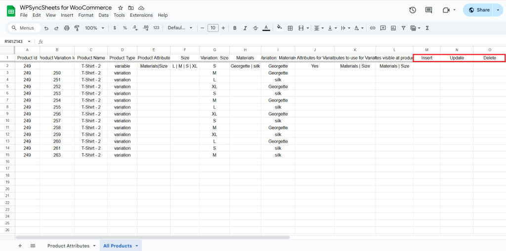 Original Spreadsheets