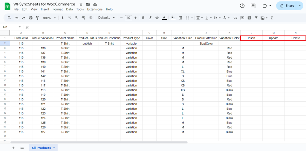 Original Spreadsheets