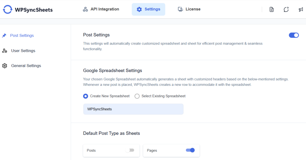 Page Settings