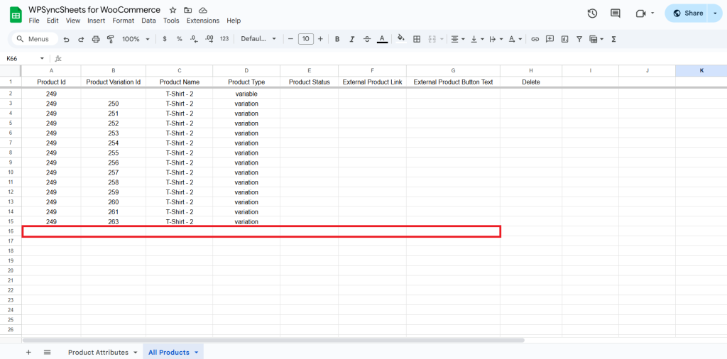 Final Spreadsheet