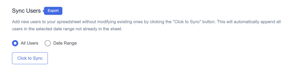 Sync Users