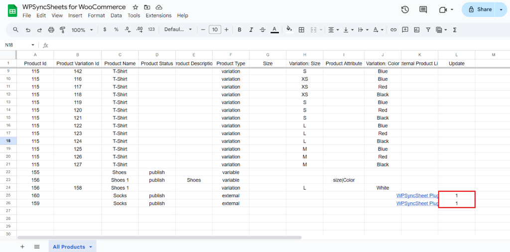 Update Column