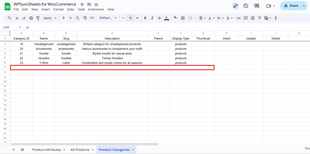 Final Spreadsheet