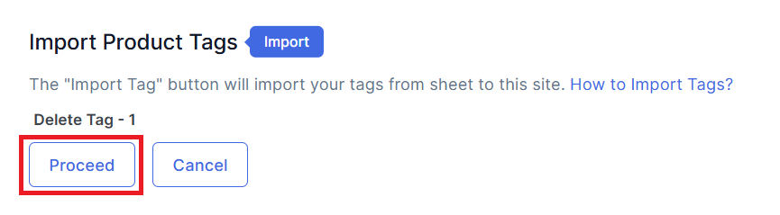 Delete Tag 1