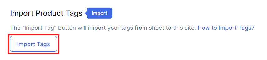 Import Tags