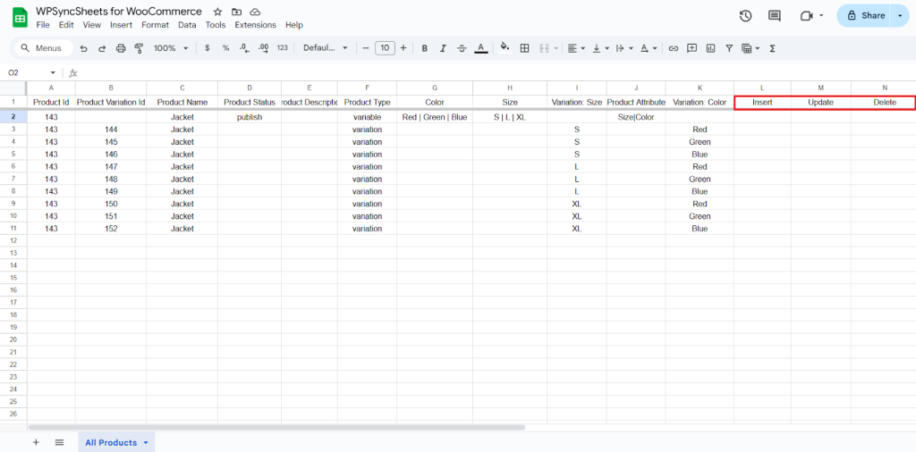 Original Spreadsheets