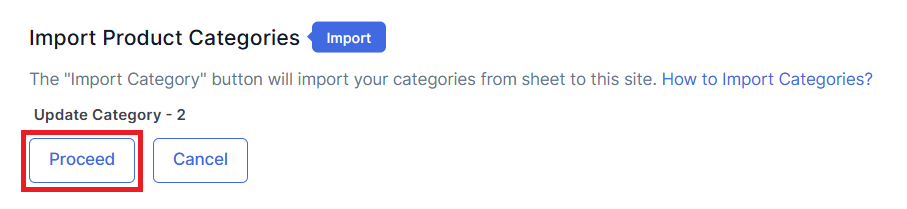 Update Category