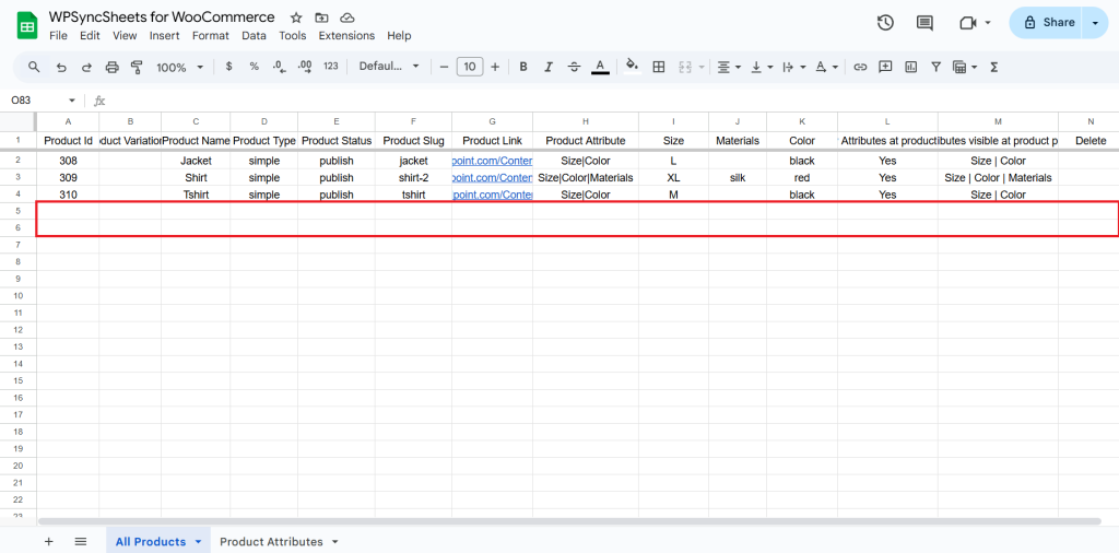 Final Spreadsheet