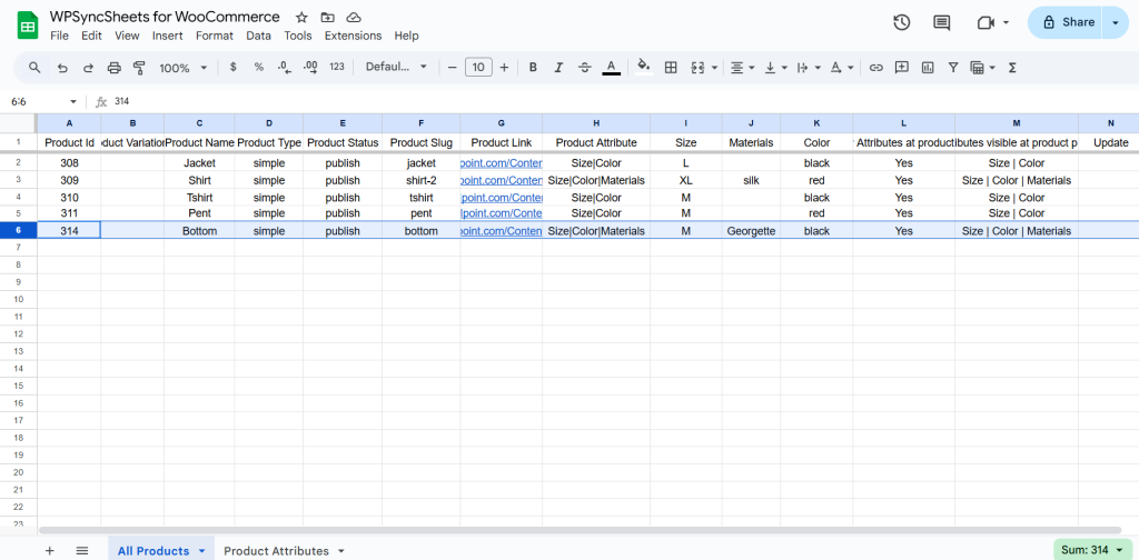 Final Spreadsheet